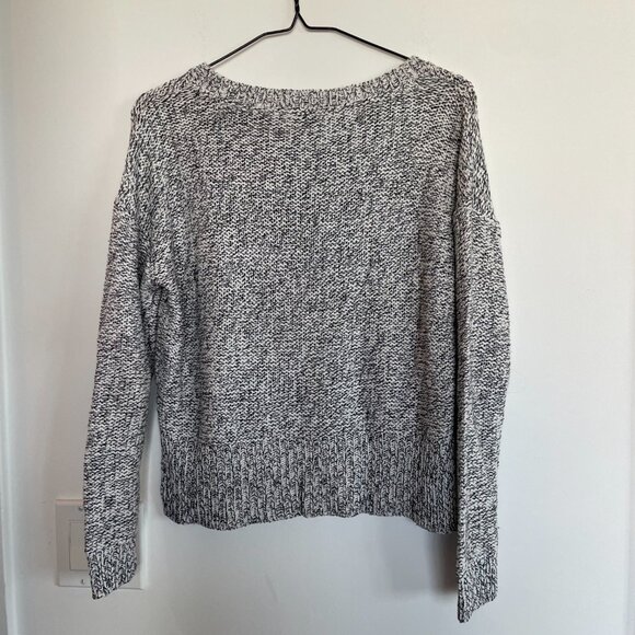 Heathered Cropped Knit Sweater - Picture 4 of 4